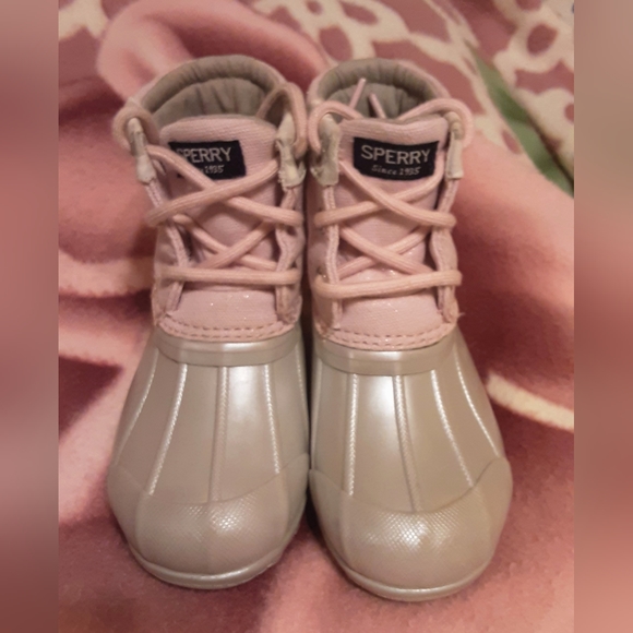 Sperry Saltwater Boots for Toddler girl Pristine condition - Picture 6 of 8